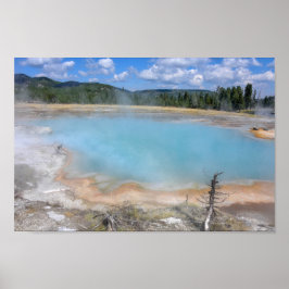 Black Diamond Bassäng, Yellowstone National Park Poster