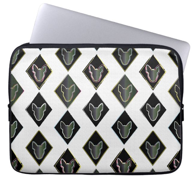 Black Diamond bull Terrier Laptop Fodral (Framsidan)
