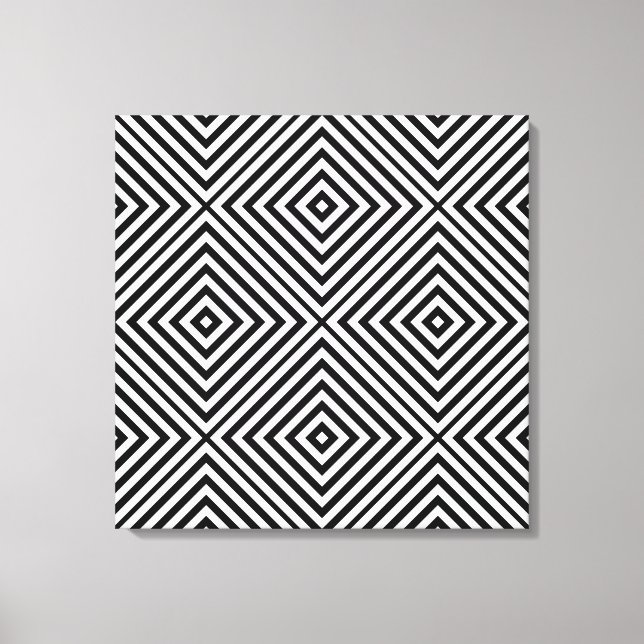 Black Diamond Chevron @ Emporiomoffa Canvastryck (Framsida)