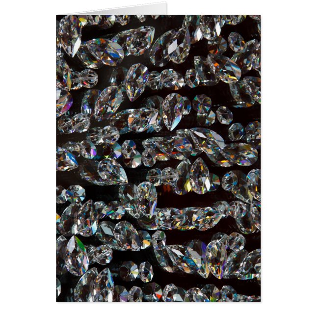 Black Diamond Crystal Hälsningskort (Framsidan)