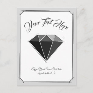 Black Diamond Gemstone Jewelry. Vykort