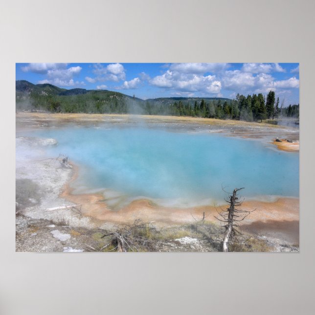 Black Diamond Pool, Yellowstone Nationalpark Poster (Framsidan)