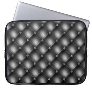 BLACK & DIAMOND TUFFED LOOK MÖNSTER LAPTOP FODRAL