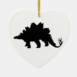 Black Dinosaur Julgransprydnad Keramik