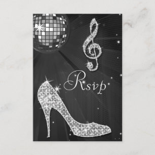 Black Disco Boll Gnistra Heels OSA Kort