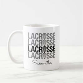 Black Distress Lacrosse Ord Kaffemugg