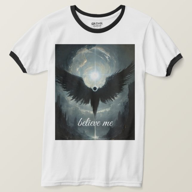 Black Djävulen Graphic Tee - Edgy Streetwear | MÖR (Design framsida)