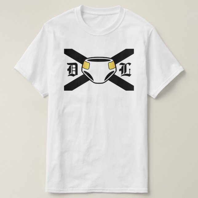 BLACK DL FLAGGA T-Shirt (Design framsida)