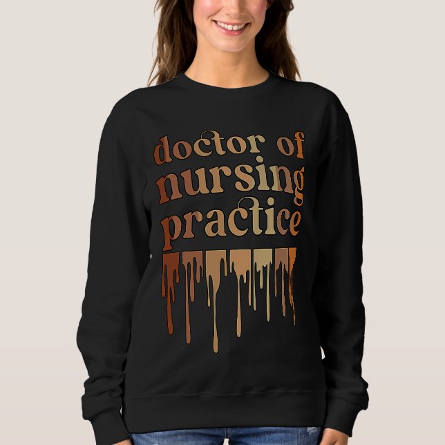 Black Doctor Of Nursing Practice African American  T Shirt (Framsida)