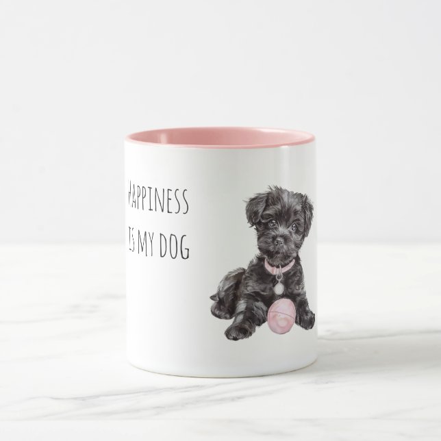 Black Dog Pink Ball Mugg (Center)