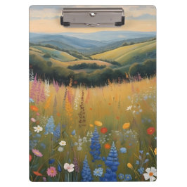 Black Dog Wildflower Clipboard