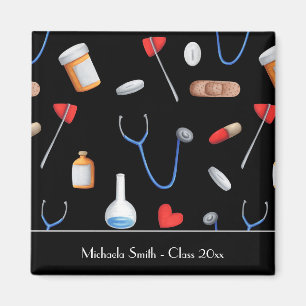 Black Doktor Nurse Studenten Favor Magnet