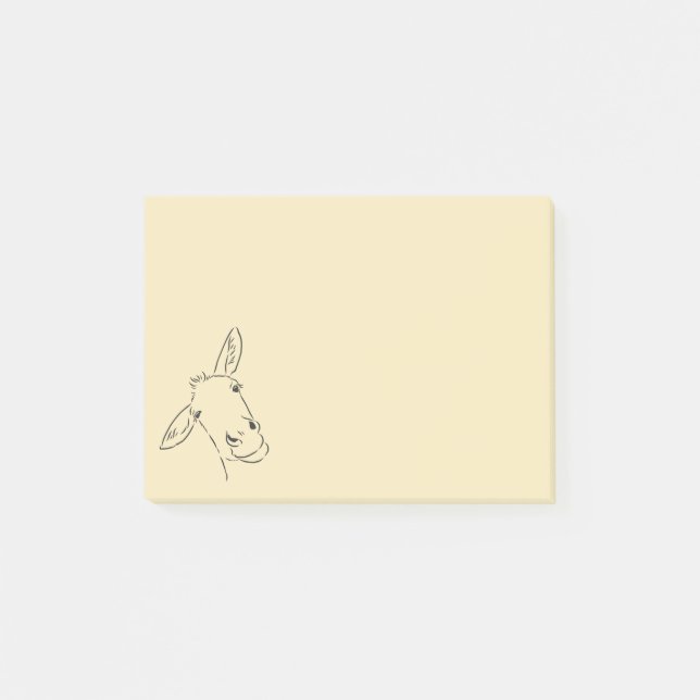 Bläck Donkey Notes Post-it Block (Framsida)