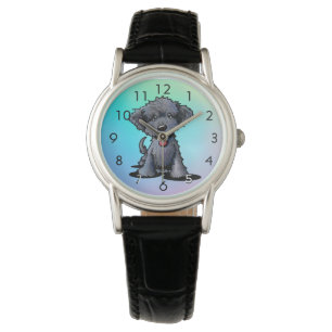 Black DOODLE Puppy Watch Armbandsur