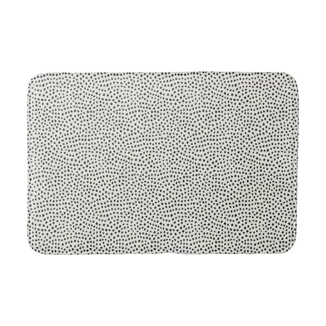 Black Dot Mönster Badrumsmatta (Framsidan)