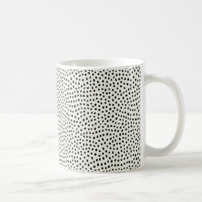 Black Dot Mönster Kaffemugg (Höger)