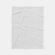 Black Dots White Polka-punkt