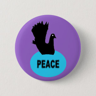 Black Dove Peace-knapp Knapp