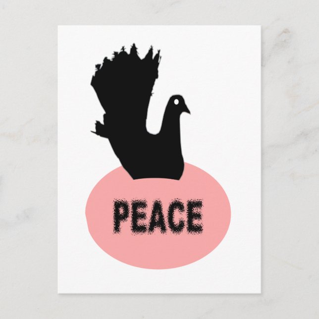 Black Dove Peace-vykort Vykort (Framsida)