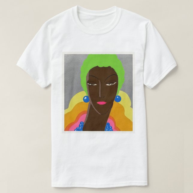 Black Drag Queen T Shirt (Design framsida)