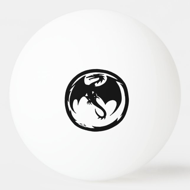 Black Dragon 1 stjärna ping Pong boll (Framsidan)