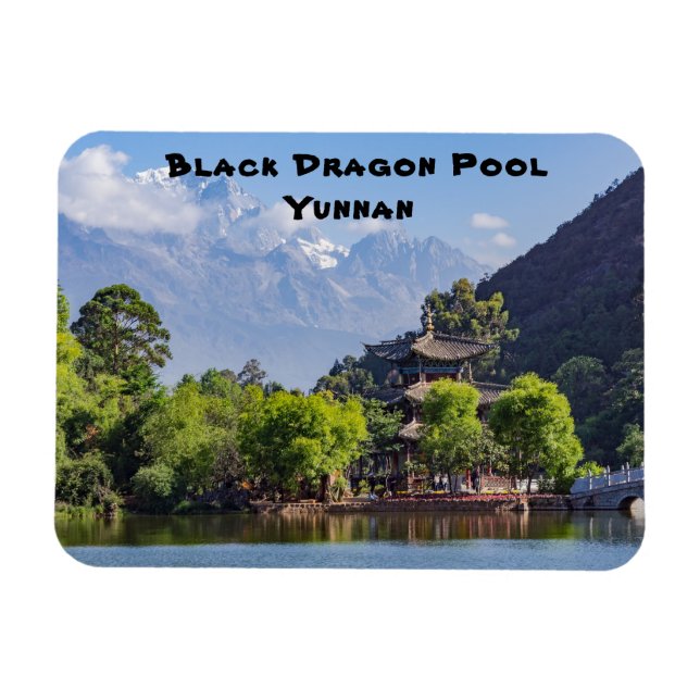 Black Dragon Bassäng-Yunnan, China Magnet (Horisontell)