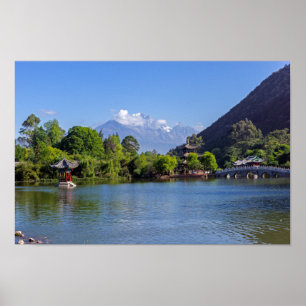 Black Dragon Bassäng-Yunnan, China Poster