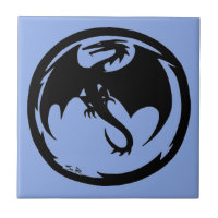 Black Dragon Blue - liten panel