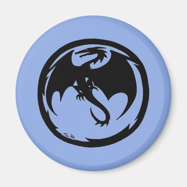 Black Dragon Blue magnet (Framsidan)