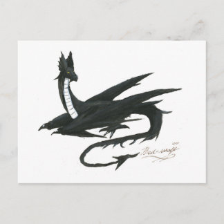 Black_Dragon_by_angel_wolfmaiden Vykort