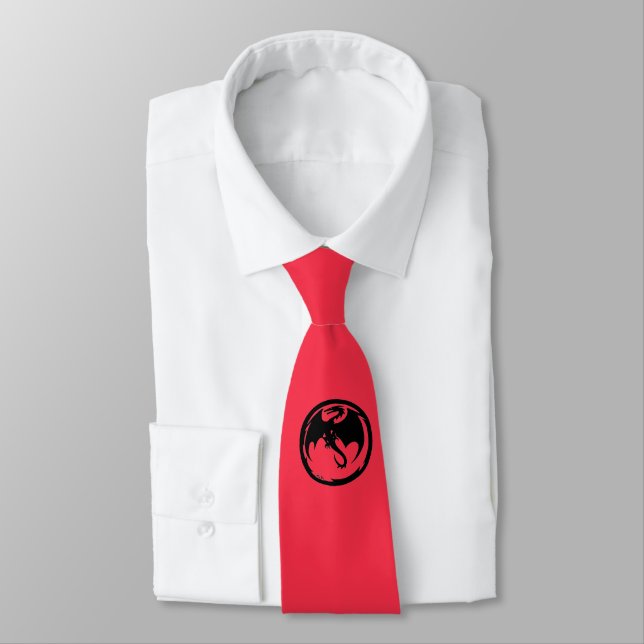 Black Dragon Coral necktie Slips (Bunden)