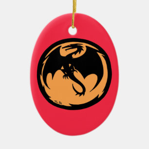 Black Dragon Guld Coral ornament