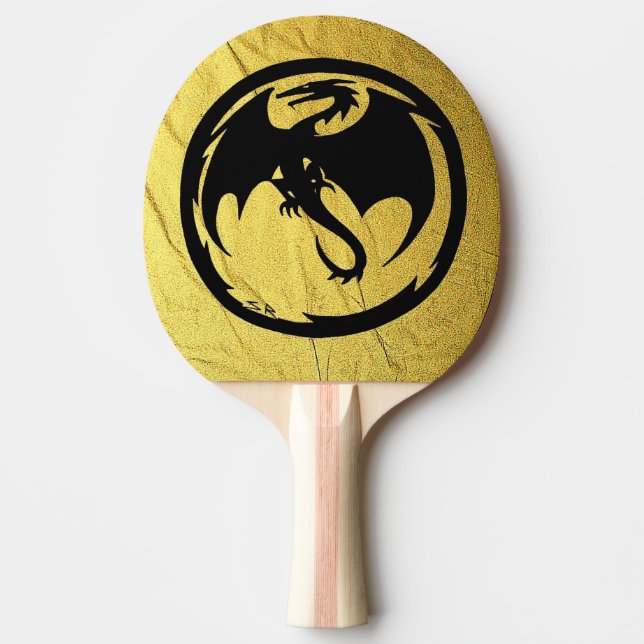 Black Dragon Guld Vein ping pong paddle Pingisracket (Framsidan)
