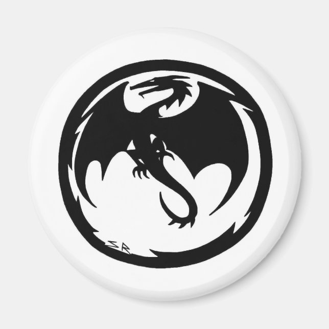 Black Dragon magnet (Framsidan)