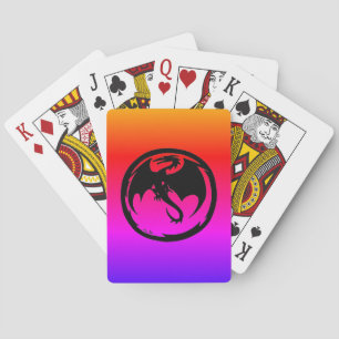 Black Dragon neon Poker-kort Casinokort