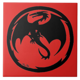 Black Dragon Red, stor panel Kakelplatta