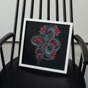 Black Dragon, Röd ros Poster