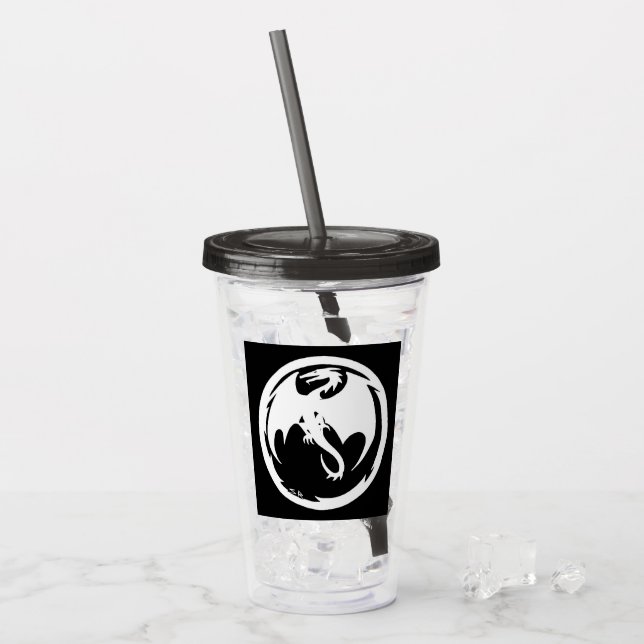 Black Dragon rökakryltumlare Take Away Mugg (Framsida Ice)