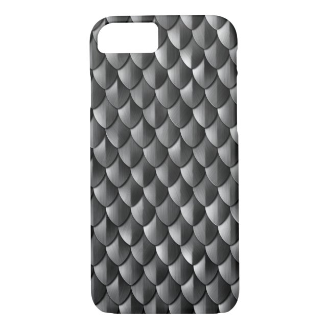 Black Dragon Scales Case-Mate iPhone Skal (Baksida)