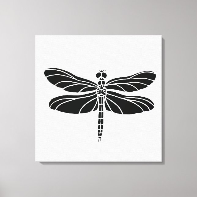 Black Dragonfly Canvastryck (Framsida)