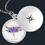 *~* Black Dragonfly Lila Ro Berlockhalsband<br><div class="desc">SILVER PLATE NECKLACE - Privat halsband när du behållor dina avsikter nära hjärtat. Avsedd judelry - Soothing Calming, fjärrenergi laddad av JEWELRY med AVSIKT (R) Ange en avsikt på ett positivt sätt, som " Jag är ... ." Energin kommer att hjälpa dig i positiva omvandlingar. När man är lugn kan...</div>