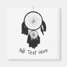 Black Dreamcatcher på vit bakgrund