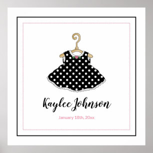 Black Dress - Baby Birth Poster