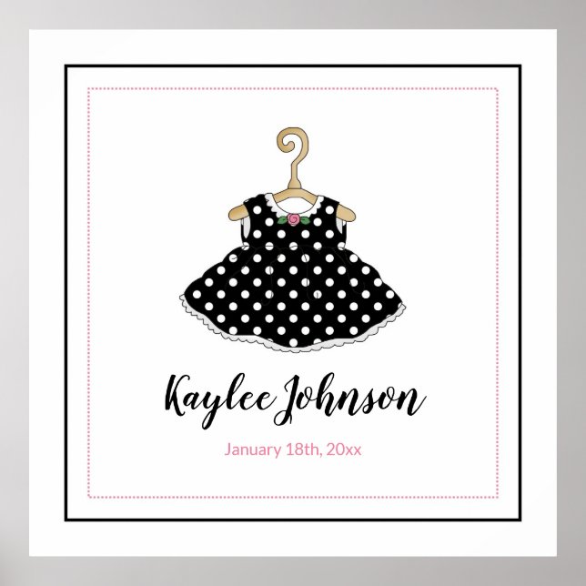 Black Dress - Baby Birth Poster (Framsidan)