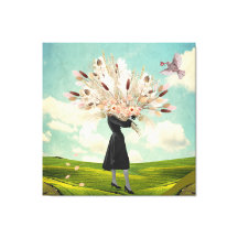 Black Dress Dried Flower Bouquet & Himlar Collage