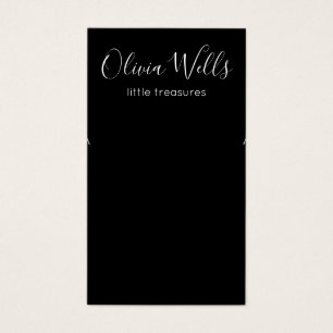 Black Earring Jewelry Visning Card Visitkort