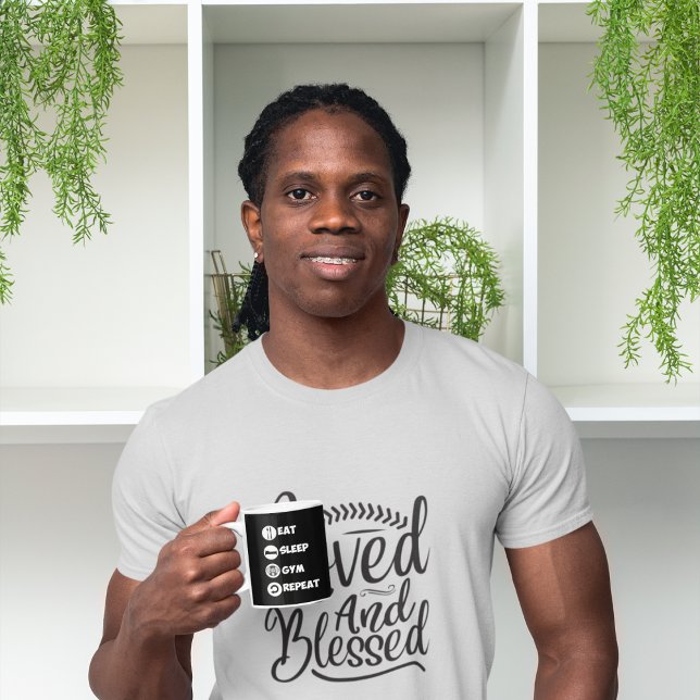 Black Eat Ssov Gym Repeat Icon Mugg (Skapare uppladdad)