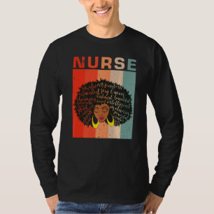Black Educated Melanin Nurse Black History Month A T Shirt