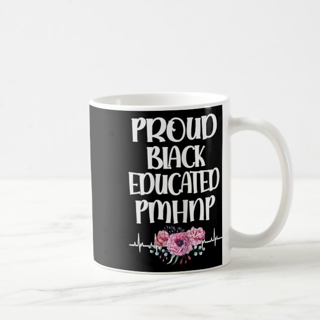 Black Educated Pmhnp Psychimic Nurse Practitione Kaffemugg (Höger)
