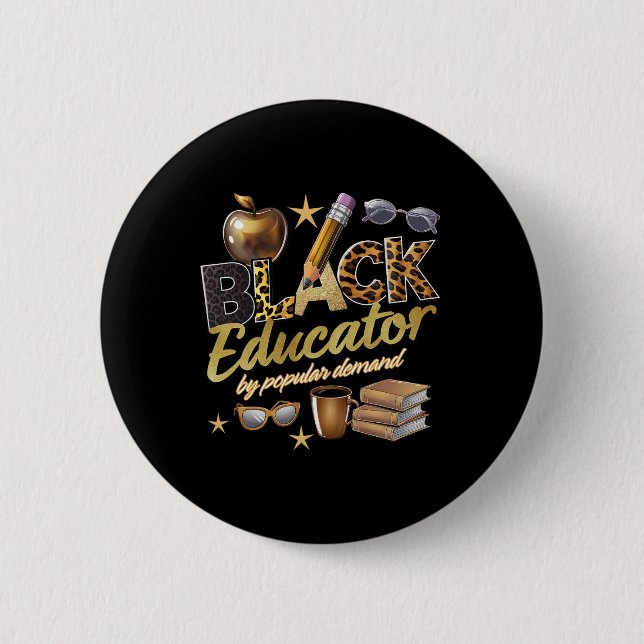 Black Educator by Popular Demand Black History Knapp (Framsida)